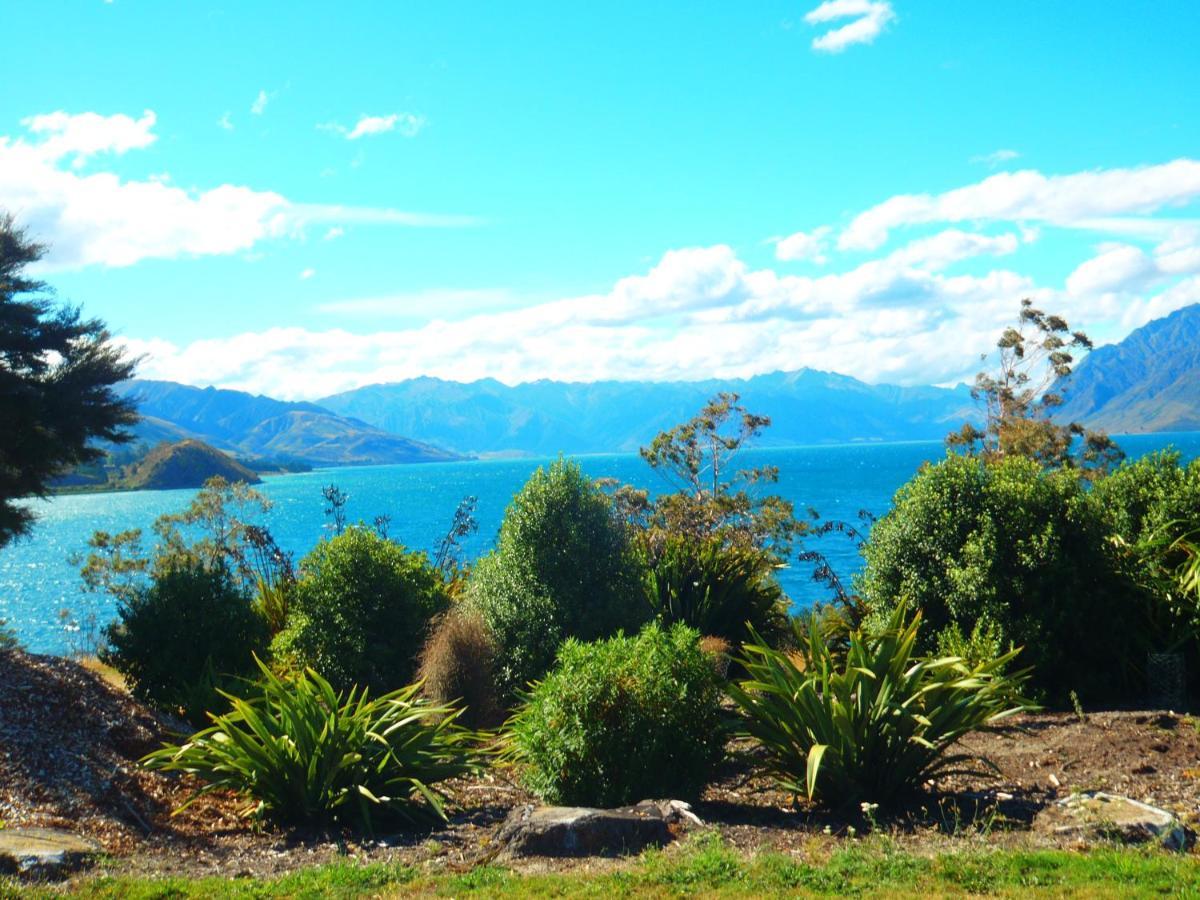 Lakefront Fantail Cottage Lake Hawea, Wanaka Eksteriør billede